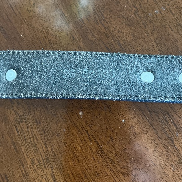 Brighton black leather belt with silver accents. 36 to 40 inches long. - Picture 8 of 10